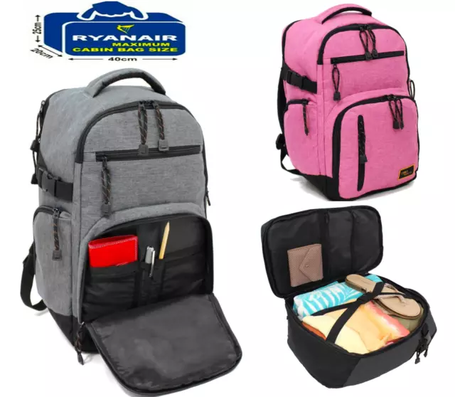 RYANAIR Approved Cabin Rucksack Under Seat 40x20x25cm Hand Luggage Backpacks