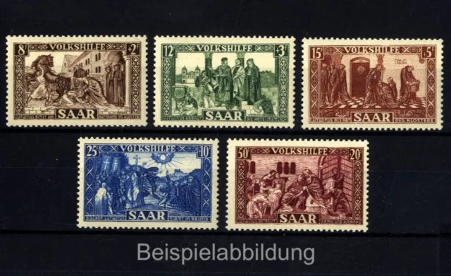 Saarland, Michel Nr. 299-303 postfrisch - Volkshilfe 1950 Lutwinus-Legende [SA29