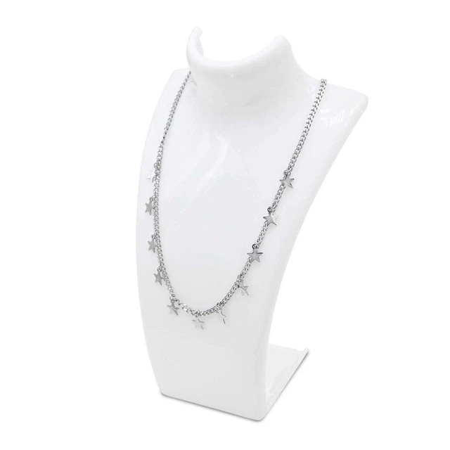 Choker Necklace Curb Chain With Star Shape Pendant.