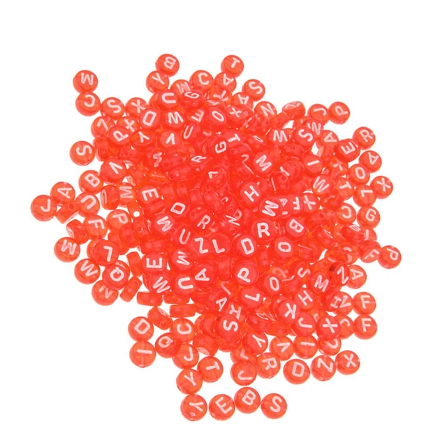 400 Pcs Beads Jewelry Making Letter Beads Beads Crafts Acrylic