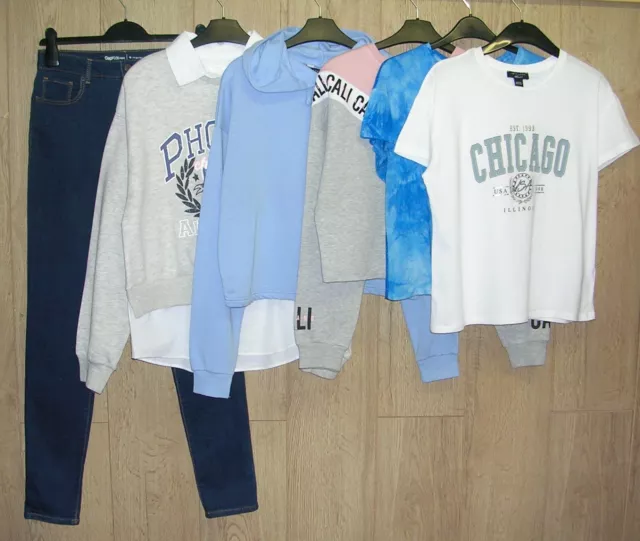 NEW LOOK NEXT GAP etc Girls Bundle Tops Jeans Jumper Hoodies Age 14-15