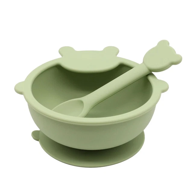 1Set Food Baby Feeding Set First Stage Feed Silikonplatte mit C X8H5
