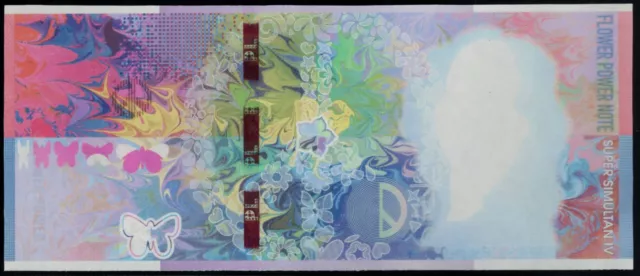 HYBRID Test Note KBA "Flower Power" Louisenthal substrate Proof Specimen #1
