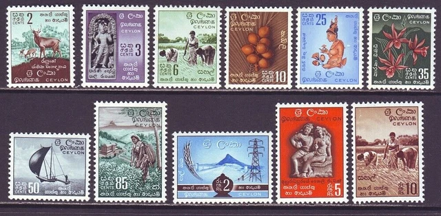 Ceylon 1958 SC 346-355 MNH Set