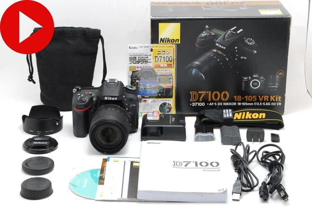 Video [Near MINT] Nikon D7100 Digital SLR Camera 24mp 18-105 VR kit From JAPAN