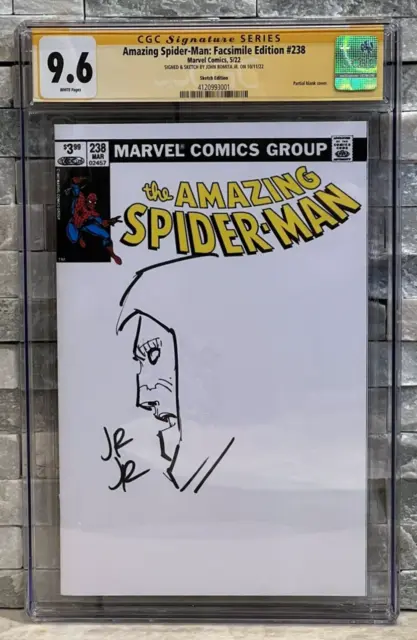 SIGNED & REMARQUED Amazing Spider-Man #238 Blank John Romita JR CGC SS 9.6