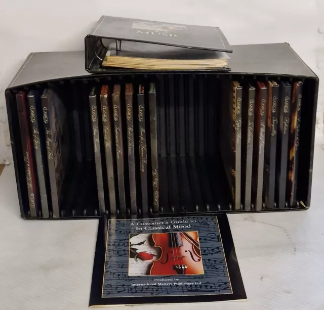 Vintage Set Of 15 Classical Music CD's With Books In Collectors Box