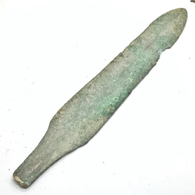 RARE 11” Ancient Luristan Bronze Spear Head Artifact Weapon Circa 1000 BC