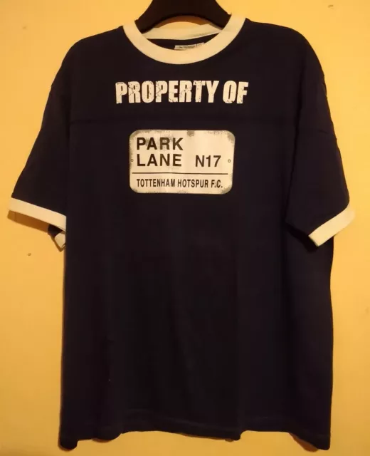 Property Of Park Lane N17 Tottenham Hotspur Football Club Blue White T Shirt Xxl