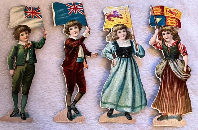 Antique Victorian Raphael Tuck Lot Rare Scrap Die Cut Paper Dolls England Kids