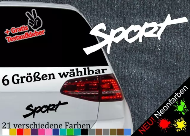 Sport Schriftzug Sticker Decal Tuning Wettkampf Auto Car Vinyl JDM Ski Athletic