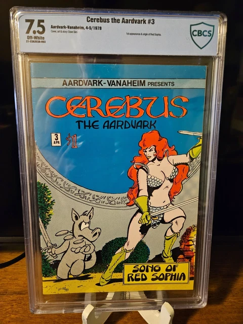 Dave Sim Cerebus the Aardvark #3 CBCS 7.5 - 1st App Red Sophia -