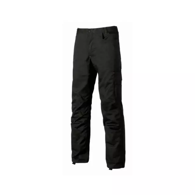 PANTALON DE TRAVAIL HOMME CARGO TAILLE 46 NOIR U-POWER avec TAILLE ELASTIQUE