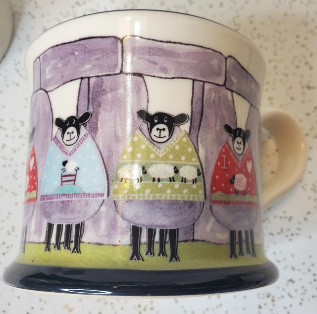 Stonehenge Souvenir Coffee Mug English Heritage England Wooly Jumpers Sheep