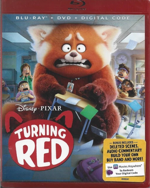 Disney/Pixar: Turning Red (Blu-ray/DVD, 2022, 3-Disc set + Digital copy) NEW!