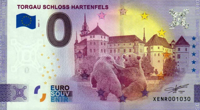 Null Euro Schein - 0 Euro Schein - Torgau Schloss Hartenfels 2021-1
