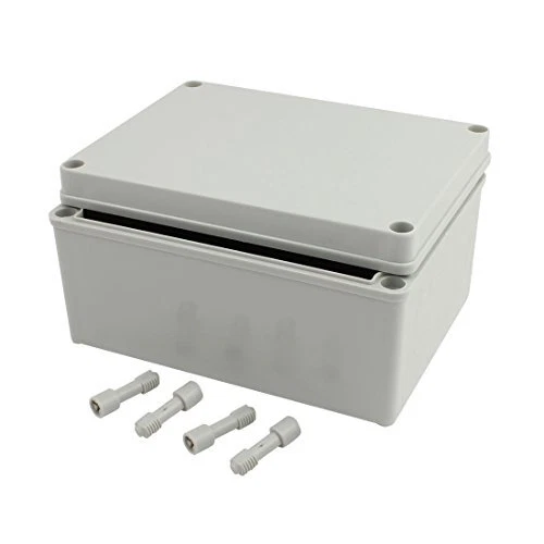 uxcell 200mm x 150mm x 100mm Dustproof IP65 Junction Box DIY Case Enclosure Gray