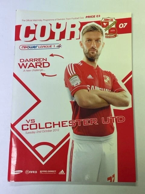 2012/13 Swindon Town V Colchester United 02-10-2012 League 1