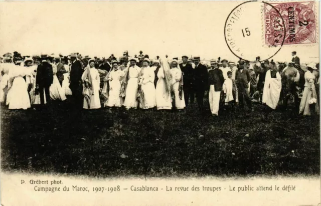 CPA AK Casablanca - La Revue des Troupes - Campagne du Maroc MAROC (963322)