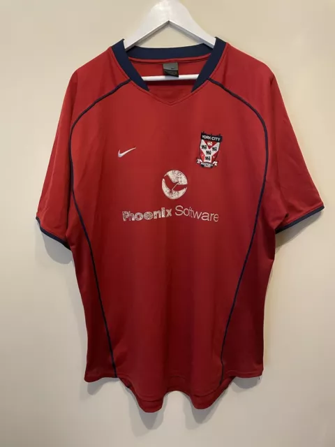 YORK CITY FC FOOTBALL CLUB - 2003/04 Home Shirt - XL - Nike - Soccer Men’s