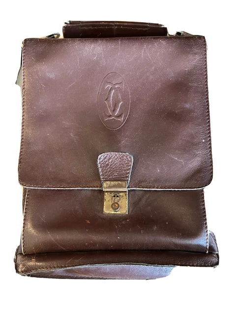 Vintage Cartier Men’s Leather Clutch Bag