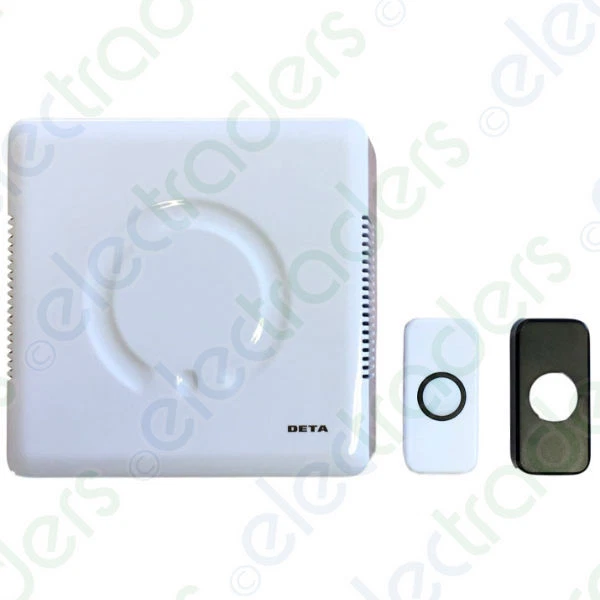 DETA C3504 MAINS Voltage Door Chime with Built in Transformer Black/White Push EUR 23,64