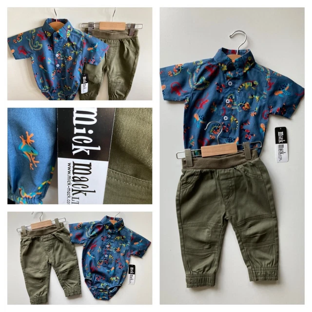 *Baby Boys Mick Mack Outfit 3-6 Months* Shirt & Trousers*