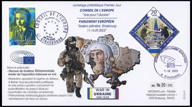 PE797: FDC Council of Europe - European Parliament UNITED FOR UKRAINE 09-2023