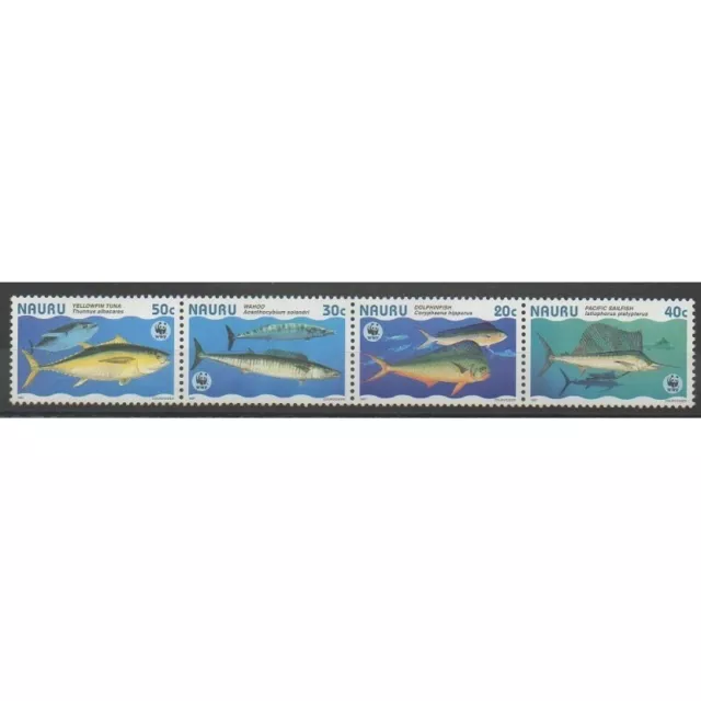 Nauru - 1997 - No 423/426 - Animaux marins - Espèces menacées - WWF