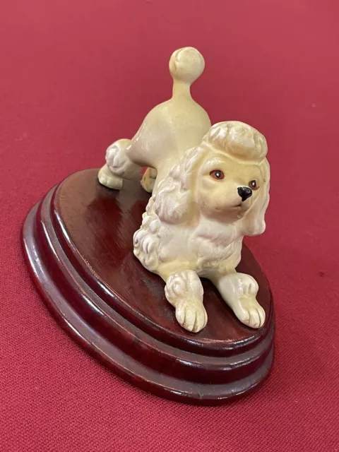 Statuette Chien Caniche Vintage