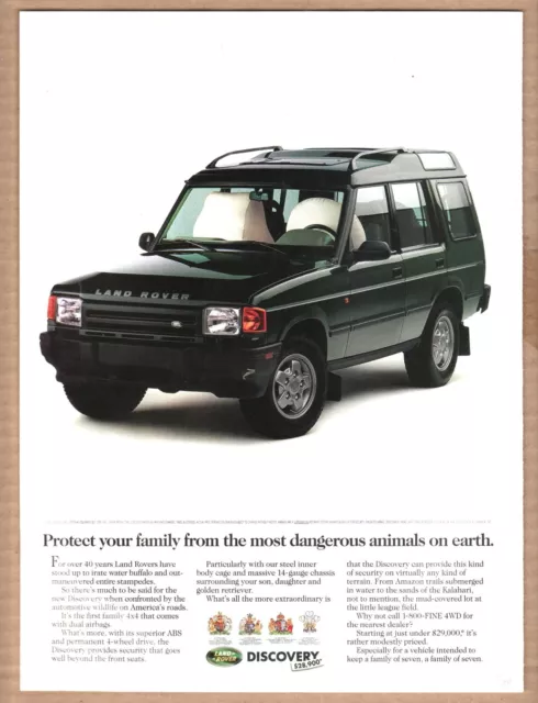 1994 Range Rover Print Ad; "Protect your family..."