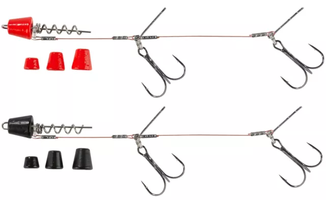 Balzer Shirasu Screw Hechtsystem mit Wechselgewichten - System für Hechtköder