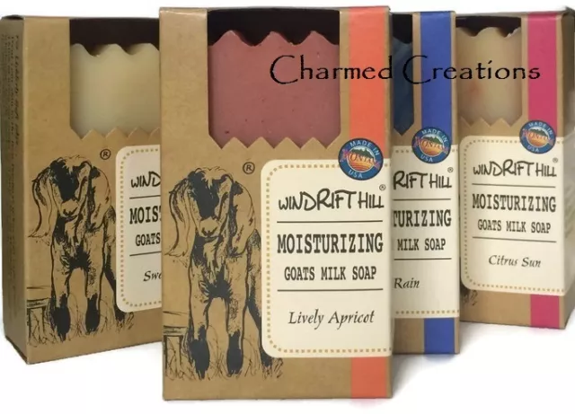 Windrift Hill Goat Milk Bar Soap Essential Oil Natural Moisturizing 45 Scents