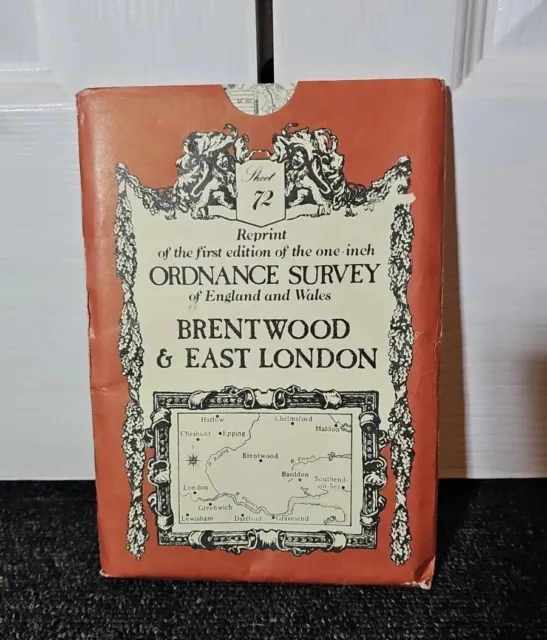 Ordnance Survey Reprint Of Sheet 72 Brentwood & East London