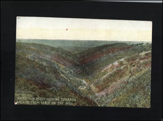 A1650 Australia SA Waterfall Gully from Eagle on the Hill vintage postcard