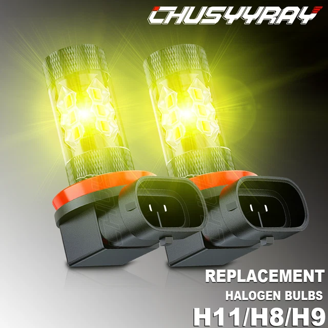 For INFINITI M37 M56 QX56 EX35 FX35 - 2PC 3000K LED Bulbs Fog Driving Lights