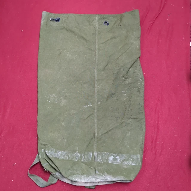 US Military Issue Locking Top Load Nylon Carrying Seabag w Straps Duffle (dfl32)