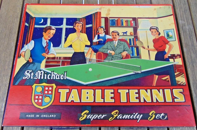 Michael Table Game VINTAGE 1960’S TABLE Tennis Game Made By Palitoy for St. Michael (M&S ...