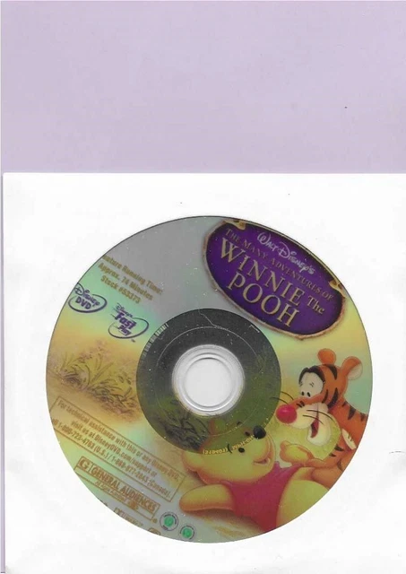 THE MANY ADVENTURES of Winnie the Pooh (1977) - DVD - DISC ONLY - $3.00