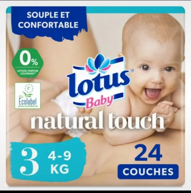 LOTUS BABY Couches Douceur naturelle taille 5 (12à20kg) 35 couches