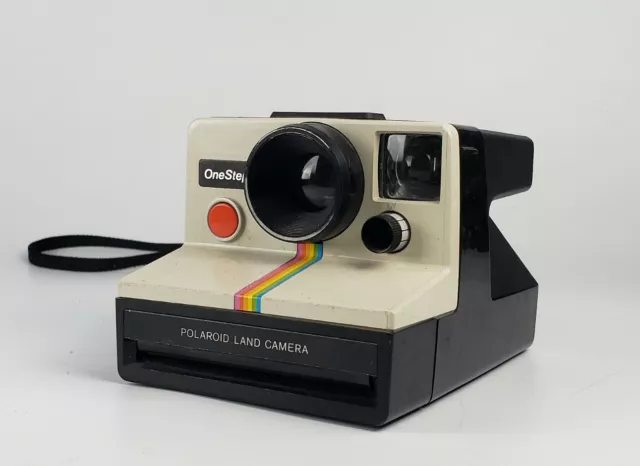 Polaroid SX-70 OneStep White Rainbow Stripe Land Camera