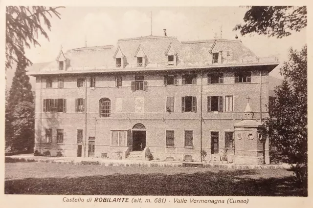 Cartolina - Castello di Robilante - Valle Vermenagna ( Cuneo ) - 1930 ca.