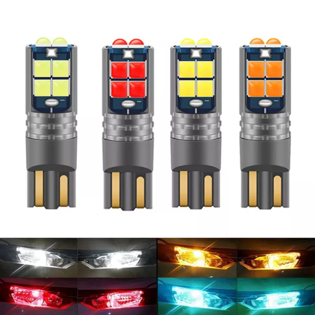 2X T10 W5W Car Interior Dome LED Reading Light Lamps 168 194 Wedge Parking Bulb 3