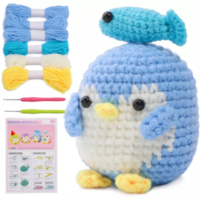 🐧🧵 Crafting Joy with Penguin Knitting Crochet Hook: Ideal for Beginners!