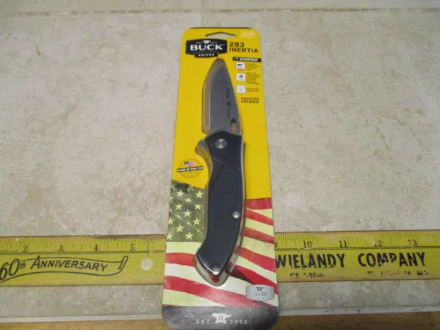 BUCK USA Inertia 293 Assisted Opening Pocket Folding Knife USA MADE - NEW SEALED