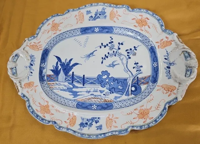 18th Century Masons Patent Ironstone China Beautiful Scenic Platter