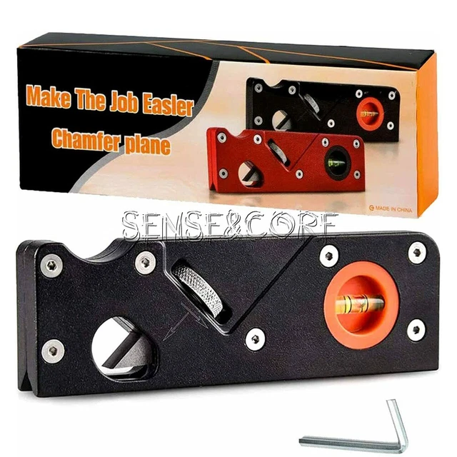 Chamfer Plane Woodworking Edge Corner Trimming Block Planer DIY Manual Wood Tool