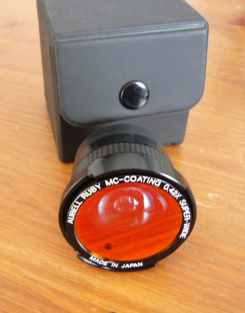 Lente súper ancha Aubell Ruby 36 mm recubrimiento MC 0,42X hecha en Japón