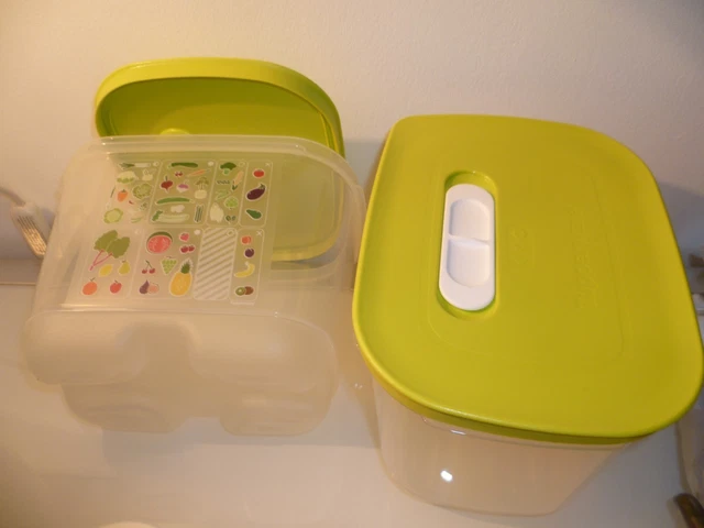 TUPPERWARE VENTILOFRAIS Boîte de conservation fruits et légumes 3,2L verticale EUR 16,00 - FR