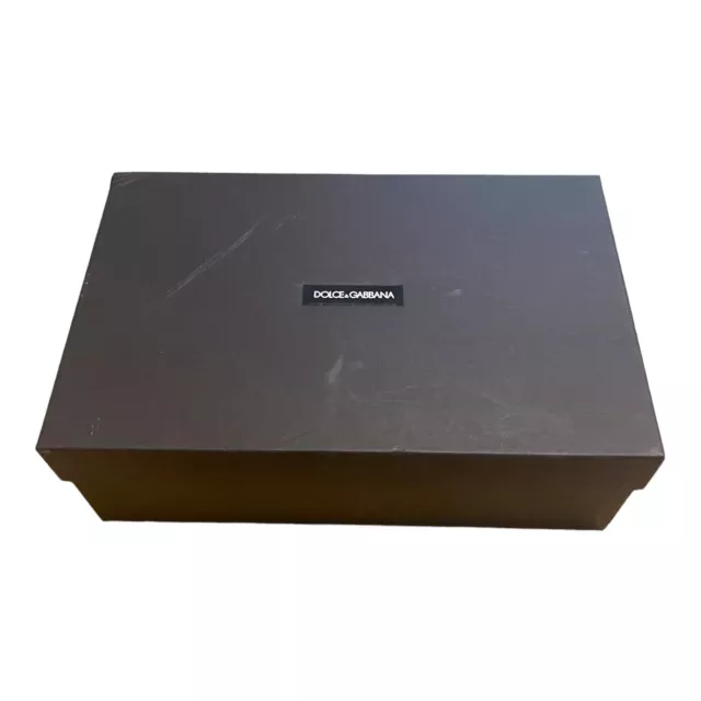 Authentic Dolce & Gabbana Empty Black Gift Box w/ Tissue Paper 13”x8.25”x4.5”